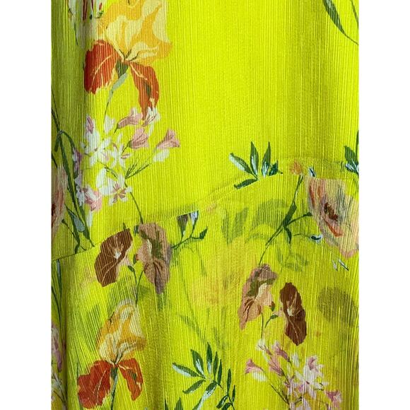 Harlyn Yellow Floral Printed V neck Dress XS - Picture 8 of 15